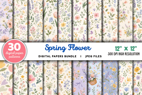Download Spring Flower Pattern Floral Bundle - Pattern floral Collection