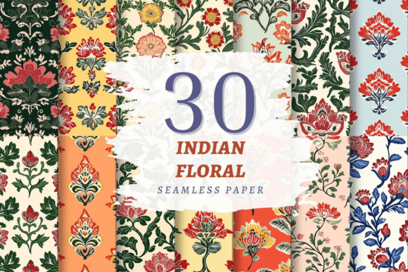 Download Indian Florals Seamless JPEG - Jpeg Collection