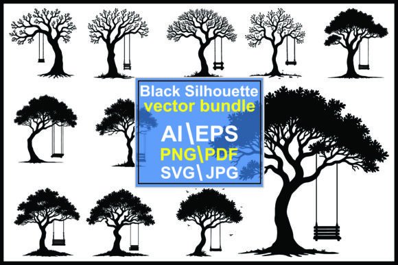 Download Collection of Tree Silhouettes Swings - Collection Collection