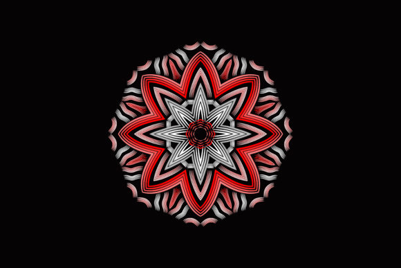 Download Mandala Patern Layered Mangekyou Flowers - Mandala patern Collection